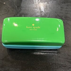 Kate Spade Vibrant Green and Blue sunglass Case